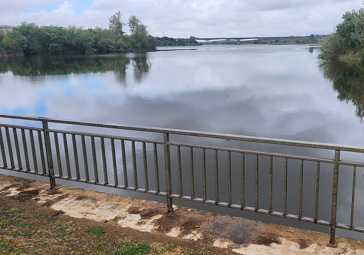Las obras del tren impiden navegar en Mérida en un tramo de 5 kilómetros del Guadiana 